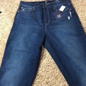 New Gap high rise true skinny ankle jeans tall